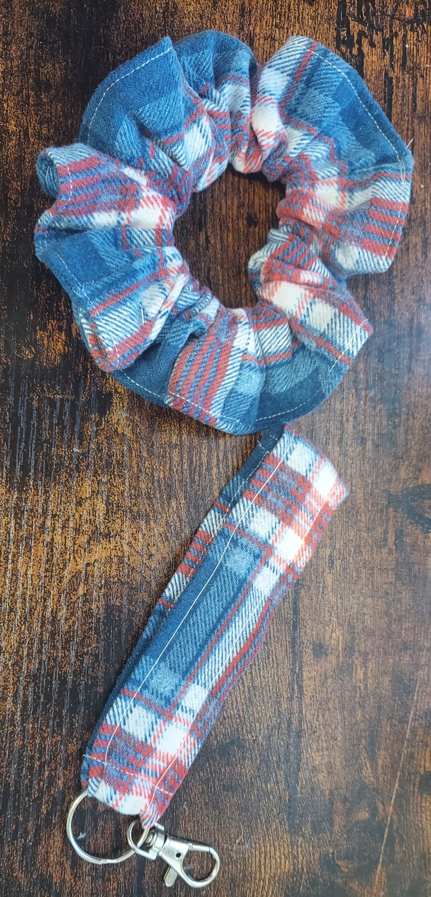 Recycled Upcycled Flannel Scrunchie Set